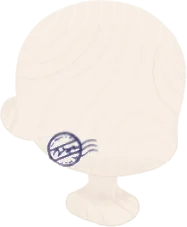 小さな郵便印の画像