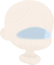 蒼白の頬の画像