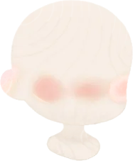 赤らんだ頬の画像