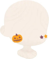 ハロウィンフェイスシールの画像