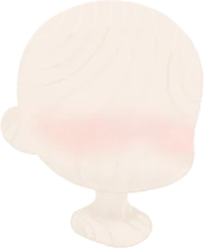 冷えて赤らむ頬の画像