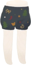 クリスマスパターンボトムスの画像