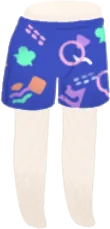 リヴリーモチーフ柄ハーフパンツの画像