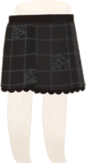 おしゃまなチェックスカートの画像
