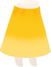 ほくほく色のフェルトスカートの画像