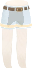 上品なライトブルーボトムスの画像