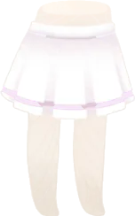 淡色のスクールスカートの画像