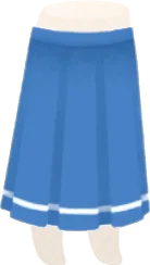 納色のスクールロングスカートの画像