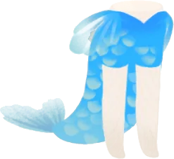人魚の着ぐるみ・アクアブルーの画像