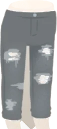 クールなダメージデニムの画像
