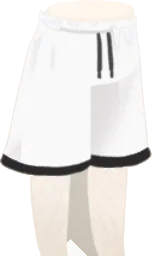 スポーティなボトムス・白の画像