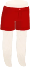 レッドショートパンツの画像