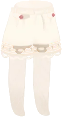 白いキュロットパンツの画像