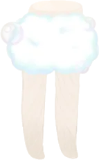 ふわふわ泡のパンツの画像