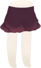 ブラウンフリルショートパンツの画像