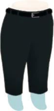 大人のセミワイドパンツの画像