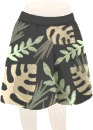 ボタニカル柄ワイドパンツの画像