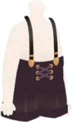 観客のハーフパンツ・紫の画像