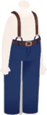 サスペンダー付きボトムスの画像