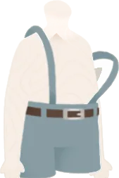 おでかけショートパンツ・ブルーの画像