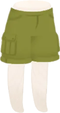 ハーフカーゴパンツの画像