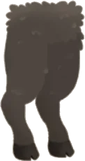 もふもふな獣の足の画像