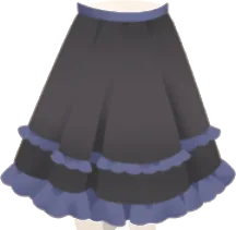 憧れの魔女風スカート・黒の画像