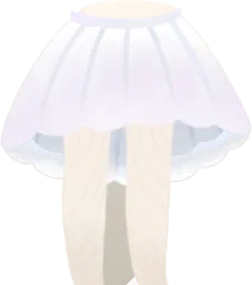 シロホウライタケのスカートの画像