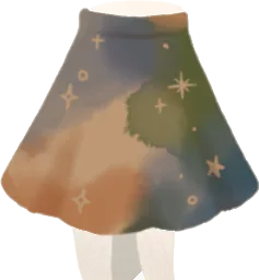 水彩お絵描きスカートの画像