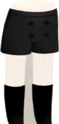ダブルボタンのショートパンツの画像