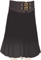 コルセットベルトのプリーツパンツの画像