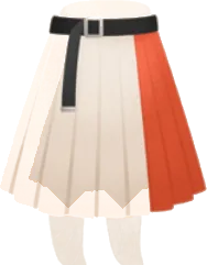 ツートンプリーツスカートの画像