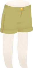 カーキのハーフパンツの画像