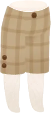 チェック柄ツイードパンツの画像