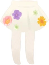 ボタニカルアイボリースカートの画像