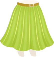 さわやかなストライプスカートの画像