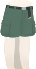 ベルト付きハーフカーゴパンツの画像
