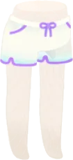 パイピングのショートパンツの画像