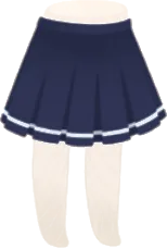 ラインアクセントプリーツスカートの画像