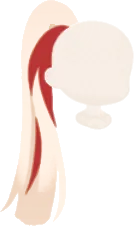 クールに束ねたポニテエクステの画像