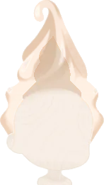 ソフトクリームのようなエクステの画像
