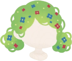 知恵の髪の画像