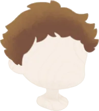 前髪がはねたショートヘアの画像