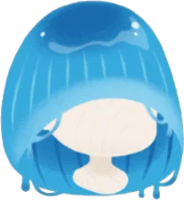 わいせいなブルーキノコヘアの画像