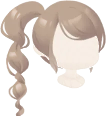 ナチュラルブラウンポニテの画像
