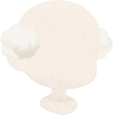 フワフワサンタヘアの画像