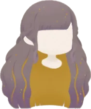 三つ編みを解いたロングヘアの画像
