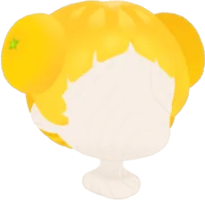 お団子オレンジヘアの画像