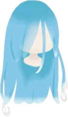 しずく滴る濡れた髪の画像