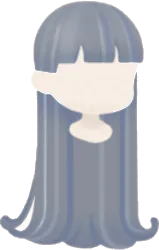 神秘に包まれた月の髪の画像
